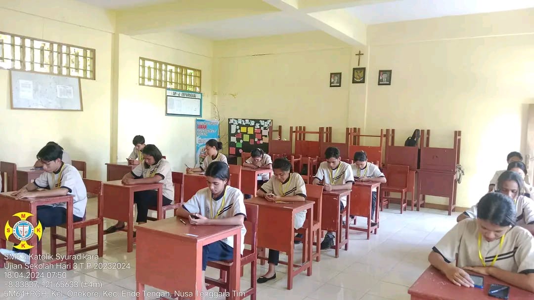 SMKS KATOLIK SYURADIKARA GELAR UJIAN SEKOLAH BERBASIS ONLINE